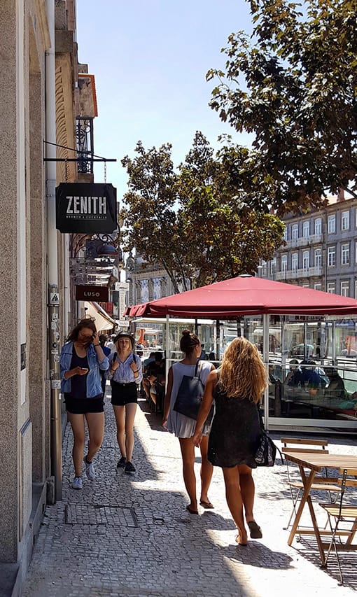 En las calles de Oporto